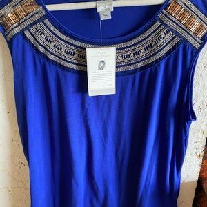 Jaclyn Smith Ladies XL short sleeve top NEW